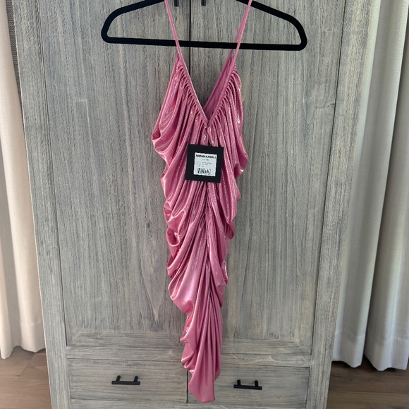Norma Kamali Dresses & Skirts - NORMA KAMALI Diana Slip mini Dress in Candy Pink